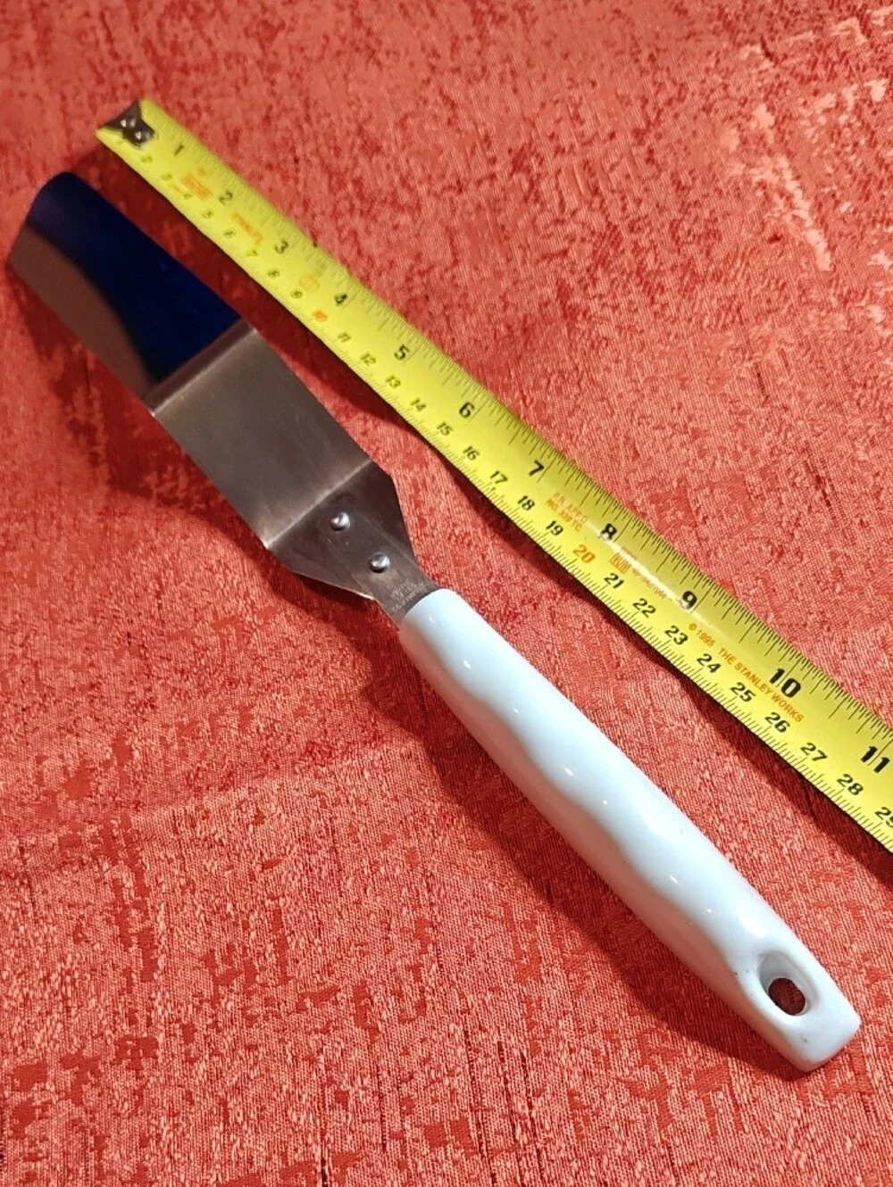 Vintage Rare Offset Spatula with 1980's Fruit Design - White
